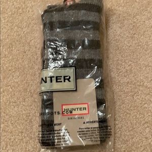 Hunter over the knee striped wool boot socks